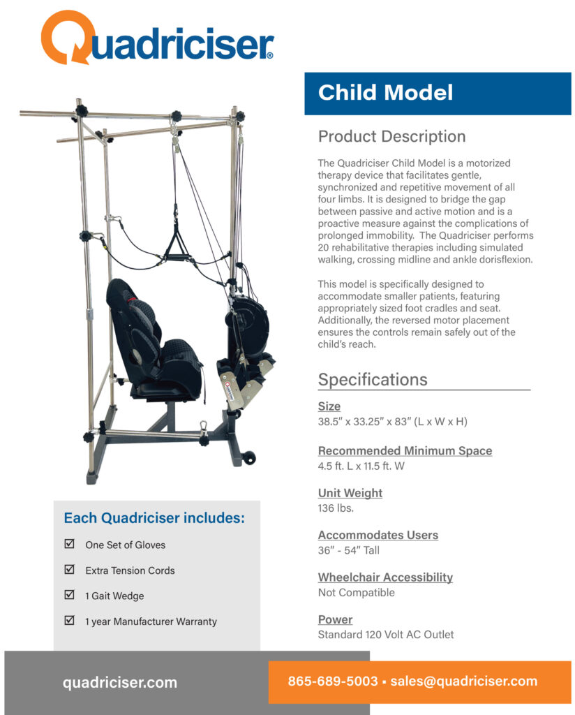 child model spec sheet